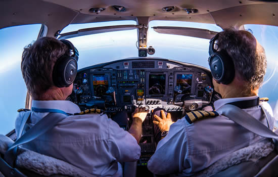 The Iris programme test flight was conducted onboard a Cessna Citation II aircraft flying from Amsterdam Schiphol Airport (Photo: ESA/M. Cowan)